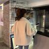 Женское пальто осень-зима утолщенный кардиган куртка модная универсальная ретро версия свободное плюшевое пальто