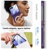 Multi-Function Magnetic Case with 180° Rotating Ring Kickstand for Samsung Galaxy Z Flip 8-Purple