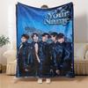Name Custom TXT Print Flannel Blanket High Quality Warm Comfortable Cover for All Seasons Perfect for Gifts Home Decor