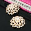 Engood 50 шт. 32 мм Пуговицы со стразами и жемчугом Винтажная тесьма для шитья и украшения Поделки для DIY Пряжки для свадебного букета Декор для волос