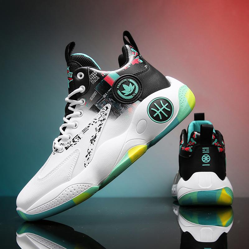 Баскетбольная мужская обувь весна-лето новые мужские трендовые спортивные туфли на платформе спортивные кроссовки для студентов кроссовки молодежная повседневная обувь