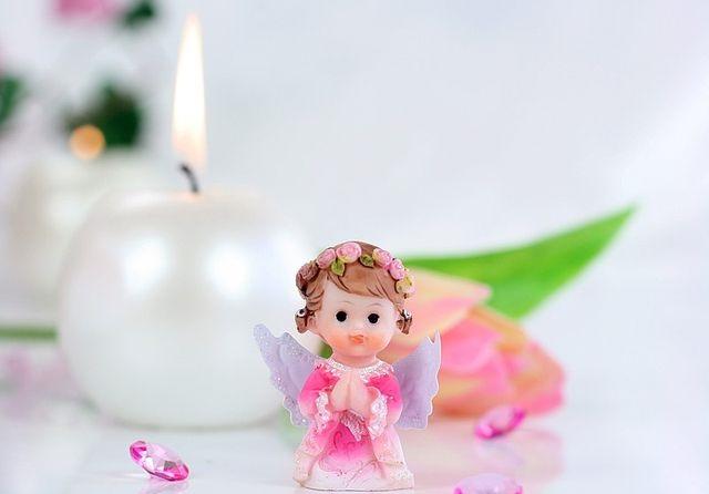 Pink Angel Figurine, 1 Piece