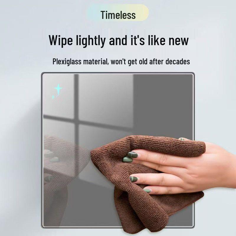 Серия Звезда Глянцевый 86 Тип Двойной Выключатель Розетка Комплект