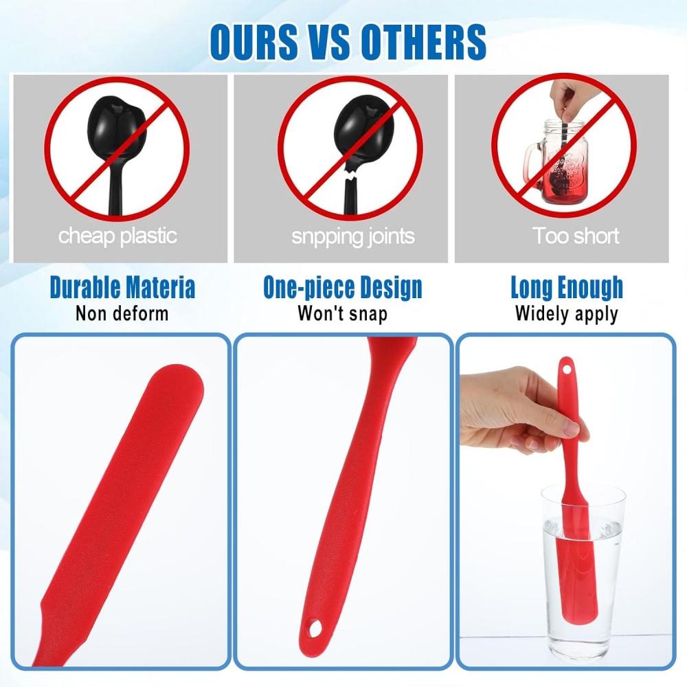 Силиконовая длинная лопатка, устойчивая к высоким температурам, многоцветная лопатка для крема, бытовые принадлежности для выпечки тортов, небольшие принадлежности, инструменты для выпечки