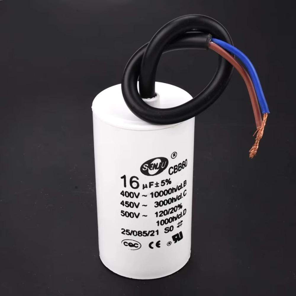 450V Motor Run Capacitor Round Water Pump Capacitor Reliable Washer Capacitor