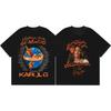 Футболка с принтом singer Karol G Tropicoqueta Tour 2026 для мужчин и женщин, Харадзюку Y2k, Эстетичные футболки, Летняя мода, Повседневная, Оверсайз