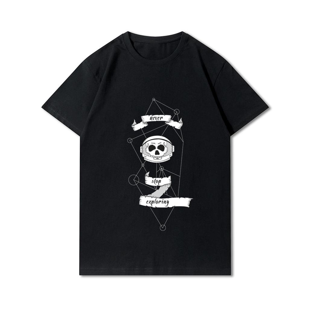 Plus Size 30 Patterns Cotton Harajuku Men T-Shirt Skull Print Tees Round Neck T Shirt Casual Tops