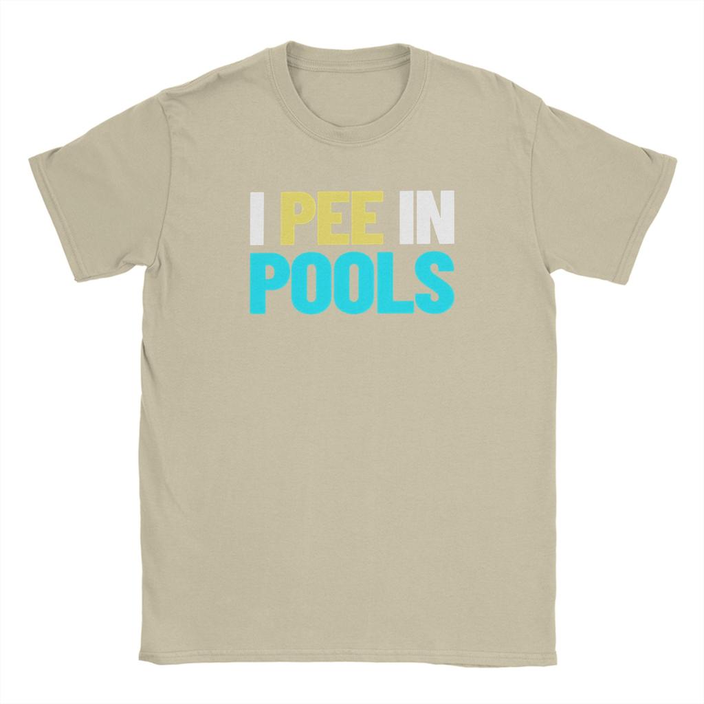 Unisexs Funny I Pee In Pools T Shirts Cotton Clothes Funny Short Sleeve Crewneck Tee Shirt New Arrival TShirt