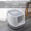 Extra Large Fully Enclosed Easy-Clean Cat Litter Box with Deodorizing and Detachable Features, Includes Litter Scoop