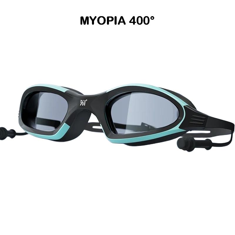 Профессиональные очки для плавания с близорукостью, очки для бассейна HD для взрослых и детей, противотуманные оптические очки, водонепроницаемые диоптрии -2,0 ~ -6,0
