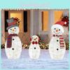 2d Snowman Inserted Led Lights For Christmas Decor For Courtyard Parties Terrace