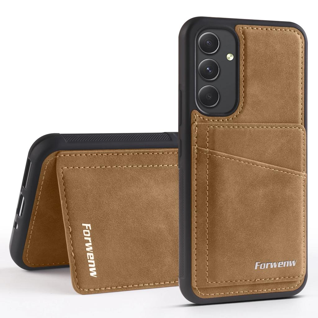 Чехол-картхолдер с RFID-блокировкой для Samsung Galaxy A56 A55 A54 A36 A35 A34 A16 A15 A14 S25 Ultra Edge S24 FE S23 S21 S20 S22 Plus