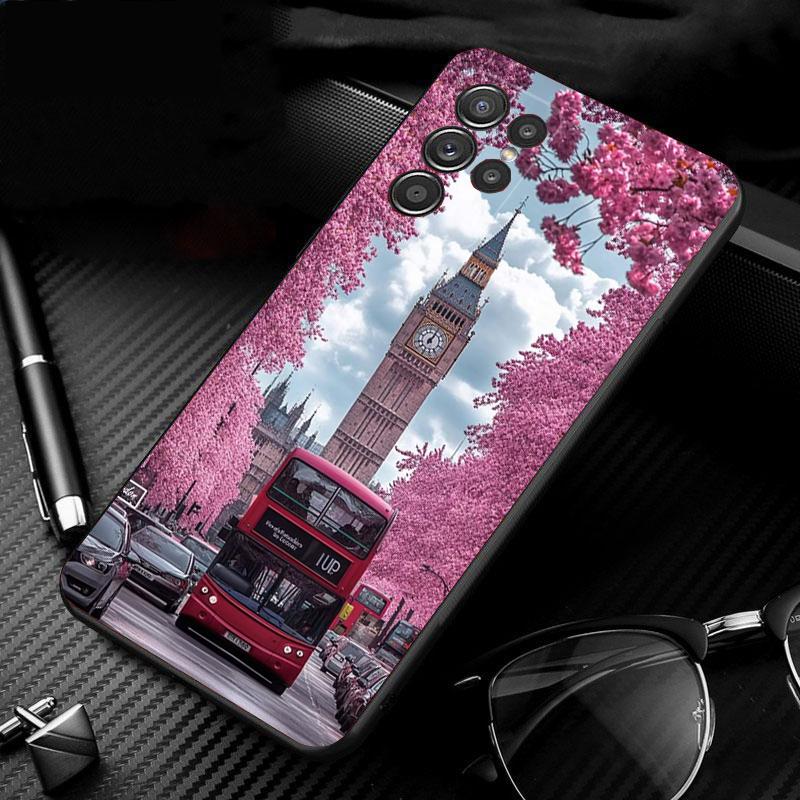 Лондонская эстетика Чехол для телефона Для Samsung Galaxy S25 S24 S23 S22 S21 Ultra S24 S23 S22 S21 S25 Plus S24 S25 FE