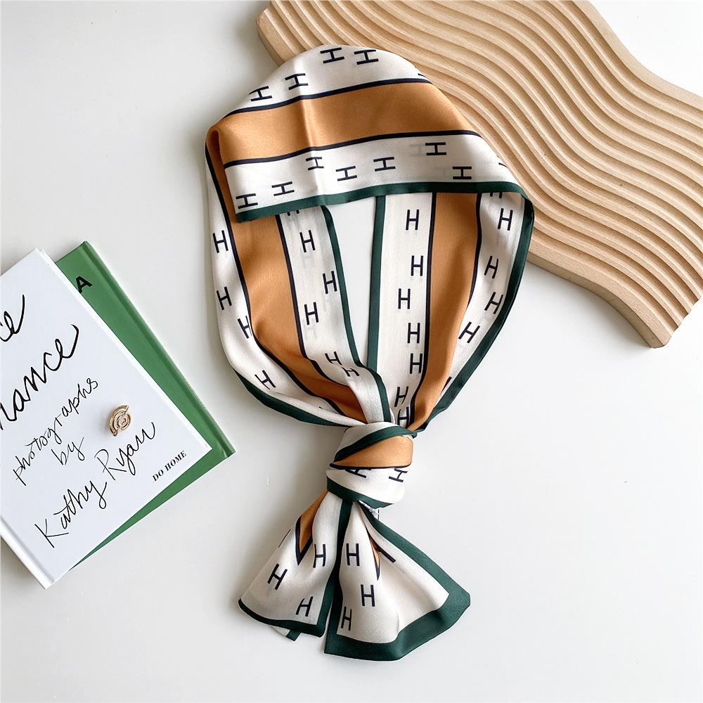 New Scarves Silk Scarves Women'S Spring And Autumn Season Long Decorative Professional Scarves Summer Thin Styles Paired With Shirts Stylish