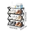 Shoemaker Organizer x-Shaped Combination Storage Rack, Dormitory Home Shoe Rack, Metal 4-Layer Storage, Door Shoe Cabinet