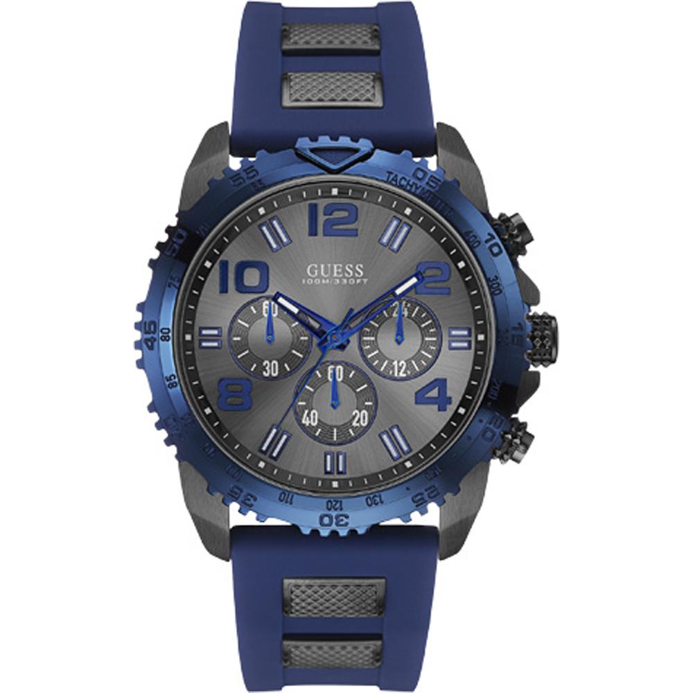 Guess Мужские кварцевые часы Velocity Grey из нержавеющей стали W0599G2