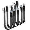 Кабель-адаптер 50 см Type C — USB-C с угловым разъемом 90° Гибкий кабель для павербанка Кабель PD Кабель для зарядки USB C Изогнутый плоский силиконовый кабель