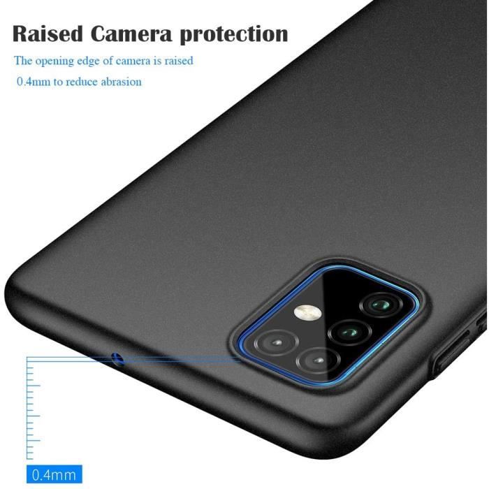 Coque Samsung A51, Finition Matte [Ultra Leger] [Ultra Mince] Anti-Rayures Coque Rigide Etui Housse pour Samsung Galaxy A51(2020) 6