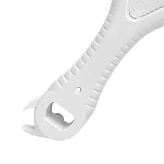 Открывалка для бутылок Удлиненная Эргономичная ручка Текстурированная рукоятка Регулируемая V-образная открывалка для банок Сила поворота Сниматель крышек с банок Кухонный аксессуар