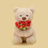 Fragrance of Ever-changing Rose Bear Plush Toy Confession Doll 520 Valentine's Day Gift Hat Flower Teddy Bear