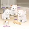 1 комплект детской электронной плюшевой игрушки для собак, ходячая интерактивная игрушка в виде щенка, кролика, кошки, плюшевая игрушка для малышей, мальчиков и девочек, обучающая игрушка-симулятор в виде животного