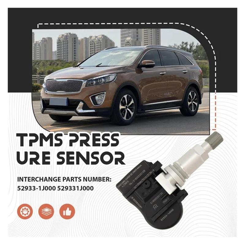 4 ШТ. 52933-1J000 529331J000 ДАТЧИК ДАВЛЕНИЯ В ШИНАХ TPMS 433 МГц ДАТЧИК ШИНЫ KIA ДЛЯ 2009 2010 2011 2012 KIA SORENTO II (ХМ)