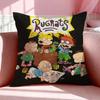 Мультяшная наволочка R-Rugrats Дышащая льняная наволочка Летняя Без запаха Экологичная Невидимая молния Стирка