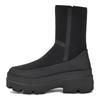 UGG Резиновые ботильоны с круглым носком на молнии, женские ботильоны высотой 6,3 см, черные 1143843-BLK