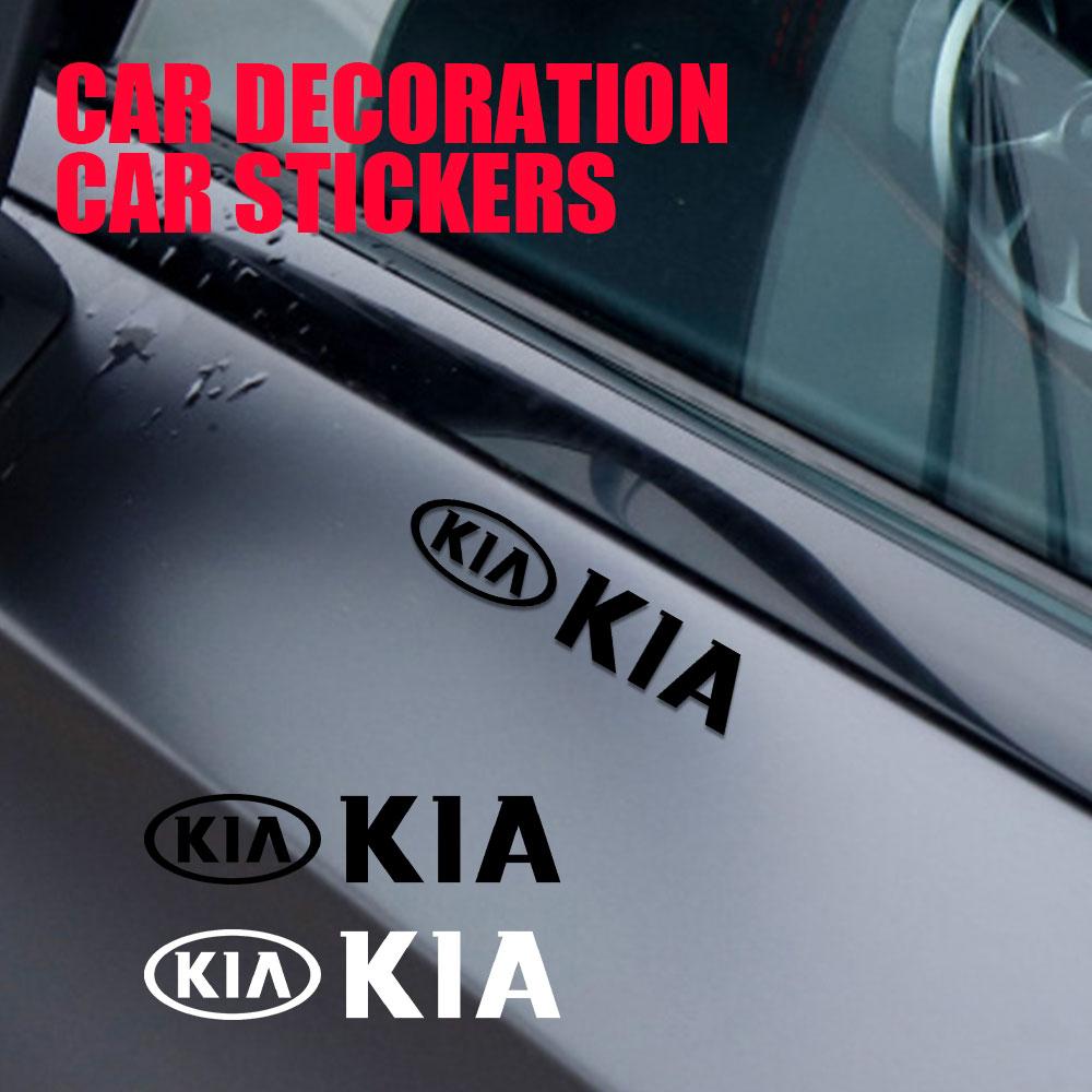 4 Pack Car Badge Body Decoration Stickers Car Styling Decals Exterior Decoration for Kia Sportage Ceed Picanto Rio ProCeed Niro zpjm80