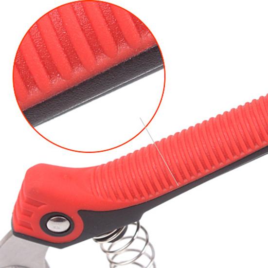 Ножницы для обрезки с острым лезвием, зубчатый край, предохранительный замок, пружина отскока, эргономичные ножницы для обрезки с заостренной головкой, товары для дома