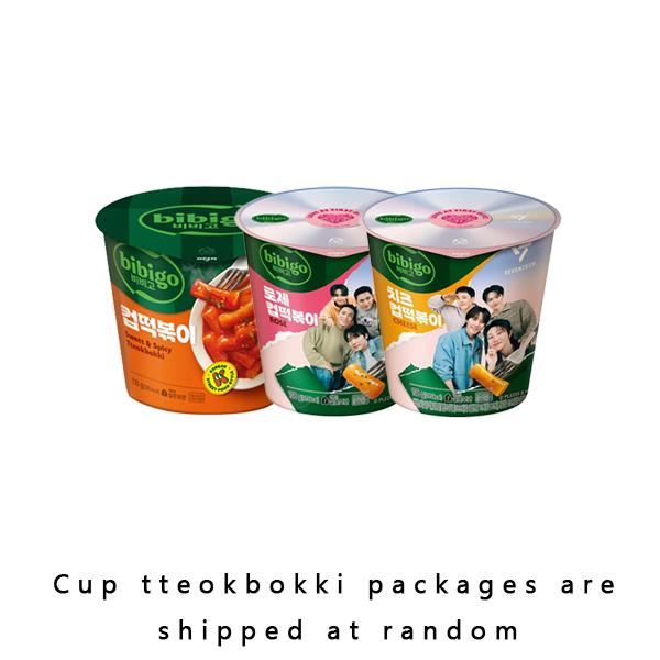 bibigo Чашка токпокки/острые жареные рисовые лепешки (Оригинальный, Розовый, Сырный) (10 вариантов)