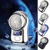 Compact Beard Trimmer Mini Men Electric Shaver, LED Display Waterproof Wet And Dry Travel Shaver Pocket Size Razor, USB Rechargeable Cordless