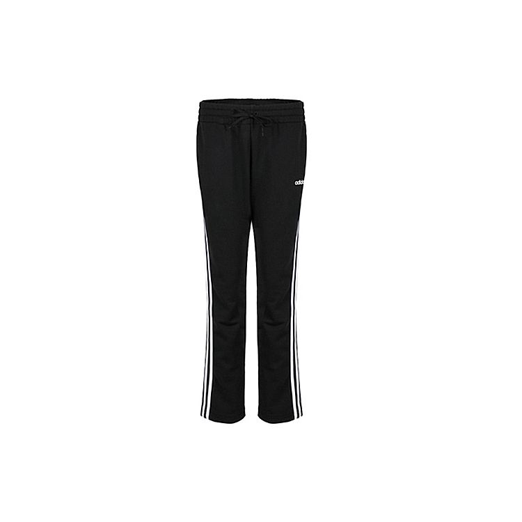 Adidas Essential 3-Stripes Knit Pants Women Bottoms Black White DP2373
