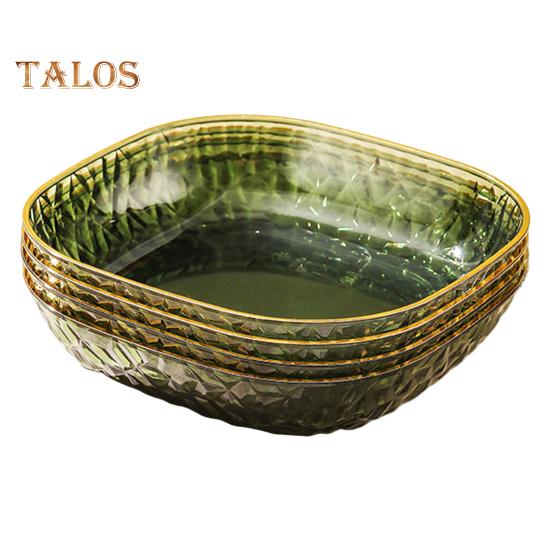 Блюдо для вертелов, многофункциональная утолщенная основа, легкая полупрозрачная тарелка для хранения в роскошном стиле, товары для дома