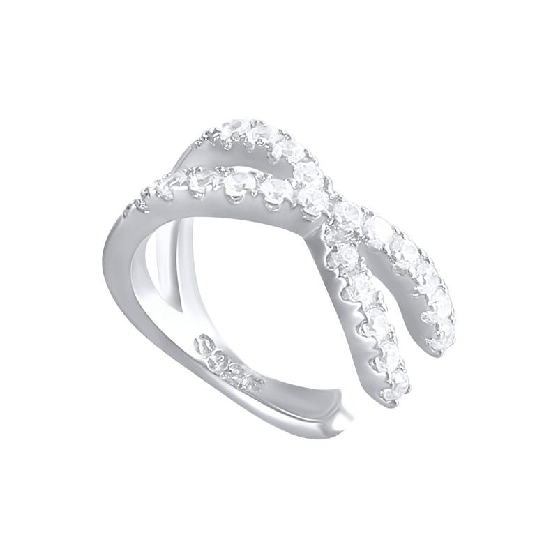 AIDE 1pcs 925 Silver Zircon Earring For Women Chain Cuffs Earring Pendientes Brincos Aretes Fine Jewelry Party Gifts