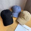 Embroidered Breathable Cotton Letter Cap With Wide Brim Sunshade Sports Outdoor