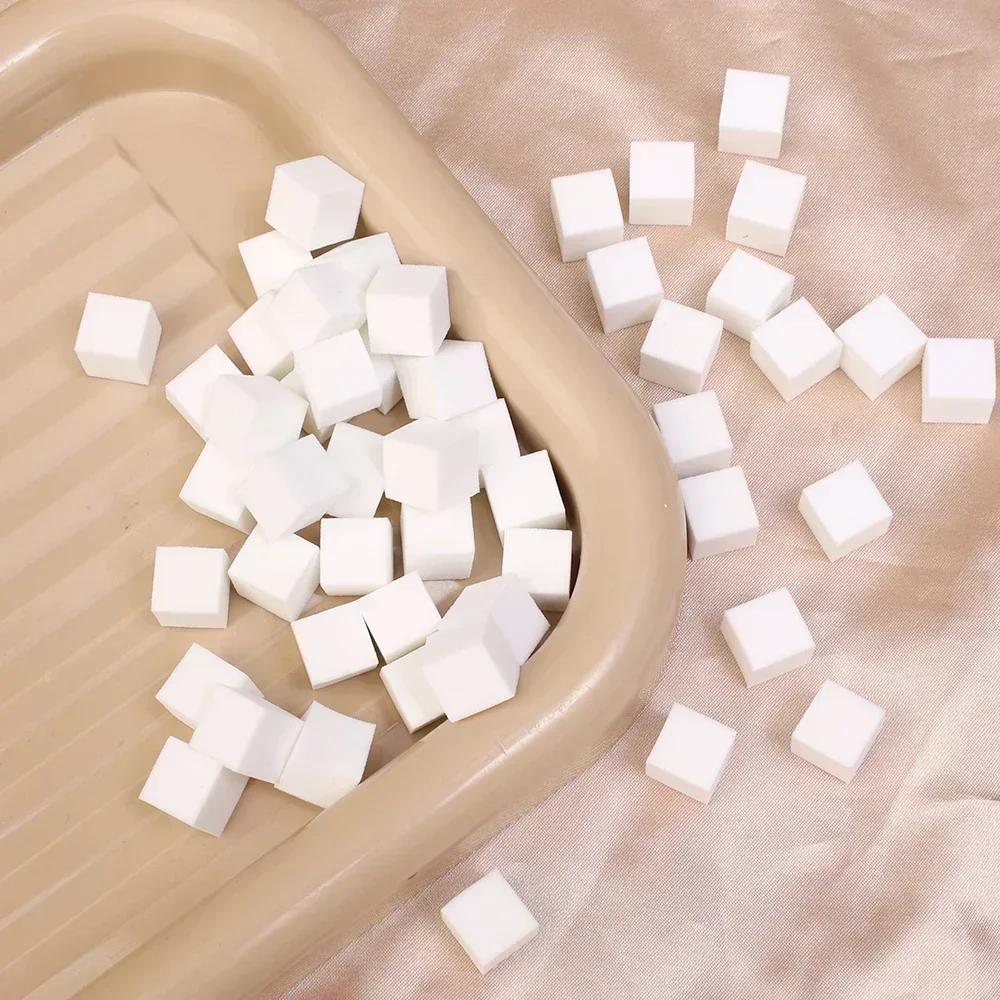 Мини 4 когтя Квадратный спонж для нейл-арта Спонж для ногтей Металлический захват Набор Многоцелевые спонжи для румян и градиента Инструменты для красоты и маникюра