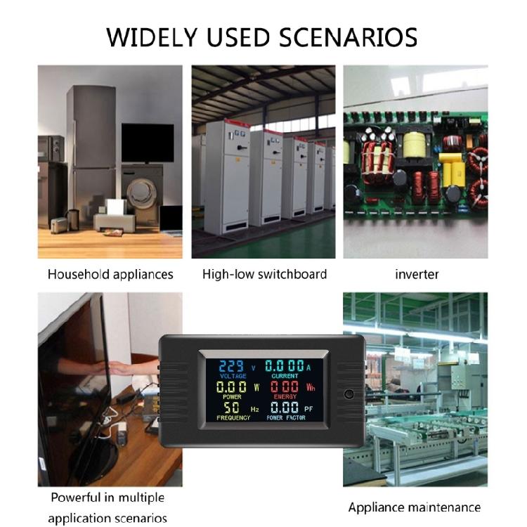 Remote Control Capable ABS Electricity Monitors High Accuracy Tool Power Monitoring Tool for Diverses Power Systems