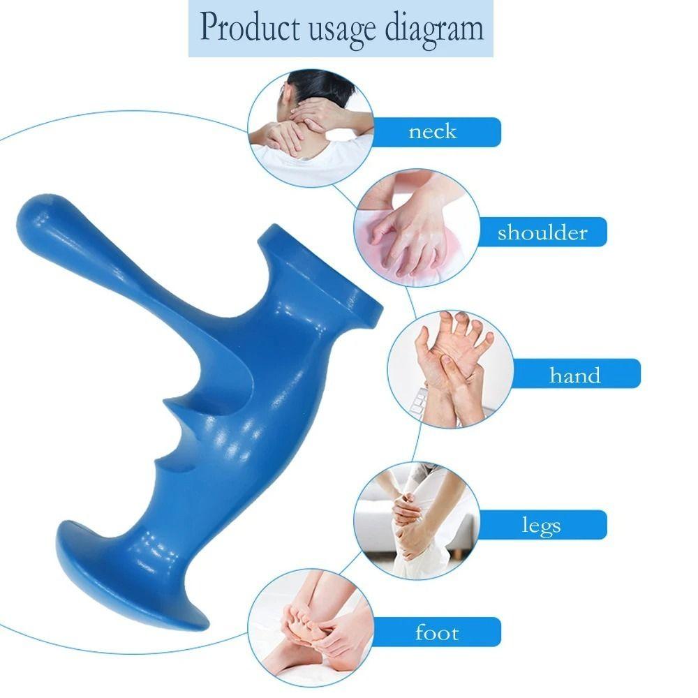 Manual Thumb Saver Massager Relaxation Fatigue Relief T-shaped Massager Thumb Finger Physiotherapy Trigger Point Massager