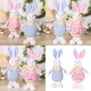 Festival Rabbit Gnoems Ornament Lovely Easters Gnomes Rabbit Ears Plush Decoration Ideal for Holiday Parties and Gifts