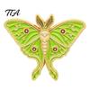 Enamel Moth Brooch Vintage Brooch, Cartoon Insect Alloy Lapel Pin, Men Women Jewelry Accessories for Suit Dress Coat Scarf Animal Backpacks Badge