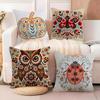 Natural Floral Colors Animal Prints Pillow Case Cotton Linen Fabric Square Zipper Pillowcase Home Decorative Living Room