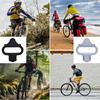 Bicycle Shoes Cleat Set Compatible with SPD Look System Mountain Road Bike Pedal Cleats Replacement Parts for Cycling Shoes