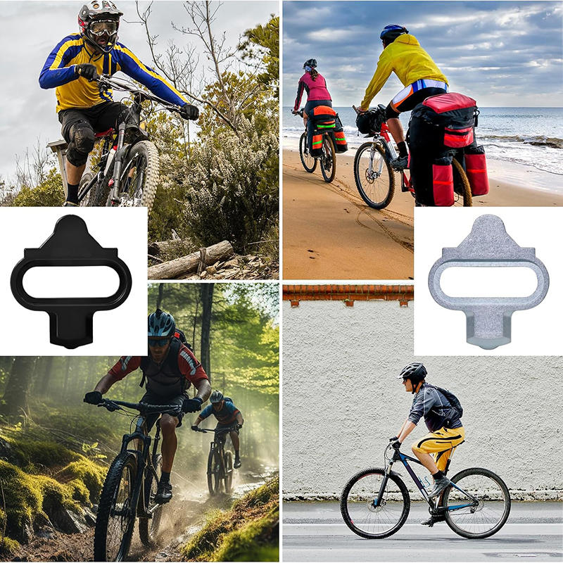 Bicycle Shoes Cleat Set Compatible with SPD Look System Mountain Road Bike Pedal Cleats Replacement Parts for Cycling Shoes