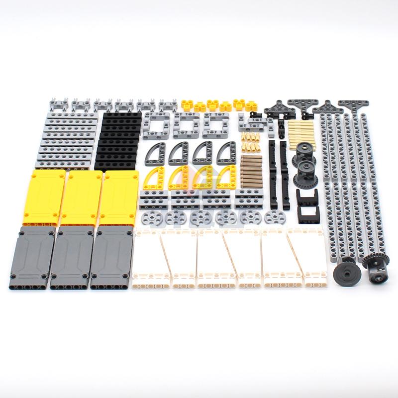128 шт. MOC Высокотехнологичный Строительный Модель Конструктор Блоки Технология Подъемный Рычаг Соединитель Панель Ось Кирпичи Набор DIY Аксессуары Детали