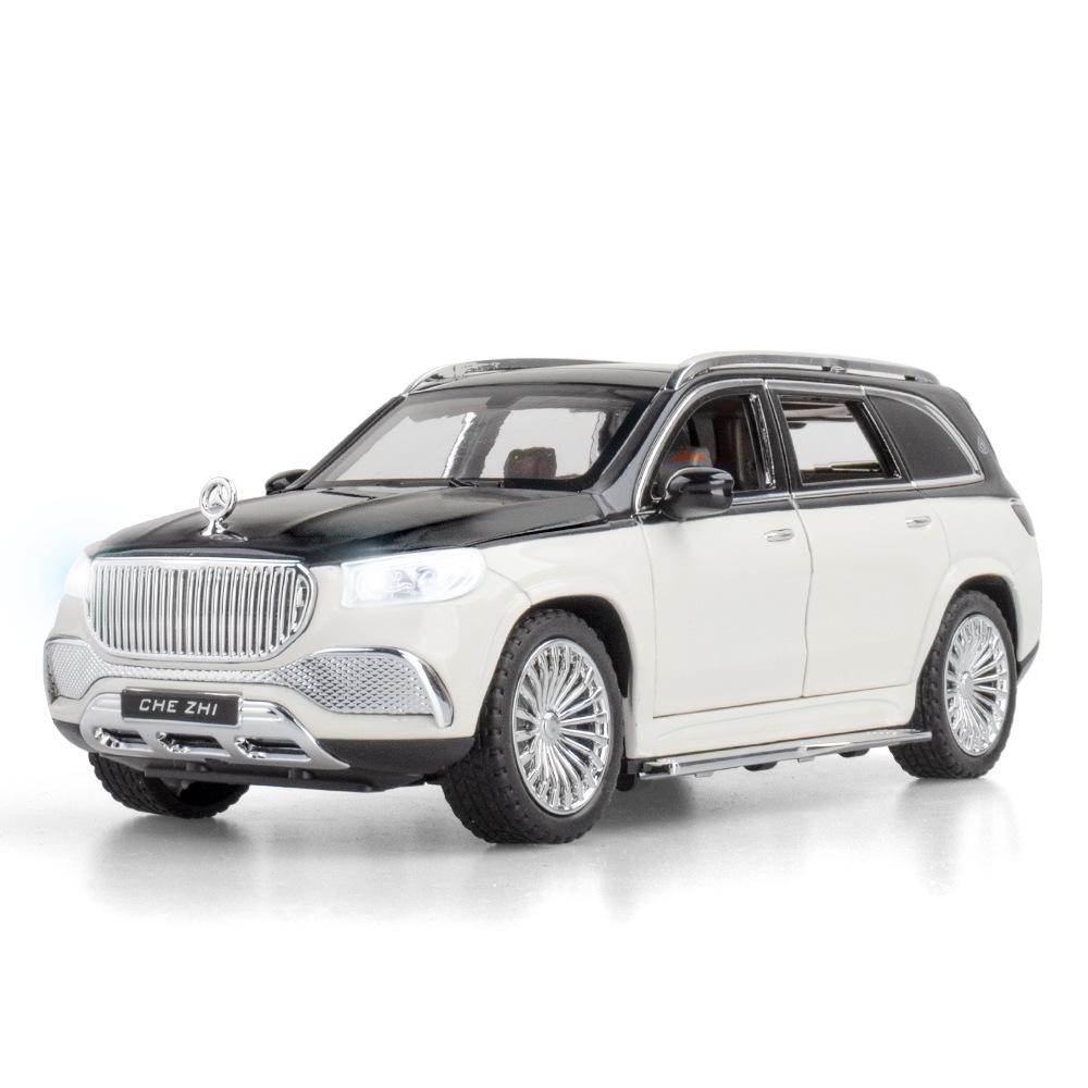 Масштаб 1/24 Benz Maybach Gls600, модель автомобиля из сплава, детская игрушечная машина, подарочные украшения, имитация внедорожника, модель автомобиля, коллекция для мальчиков
