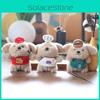 Cute Bellyband Dog Plush Toy Keychain Pp Cotton Stuffed Backpack Pendant Gift