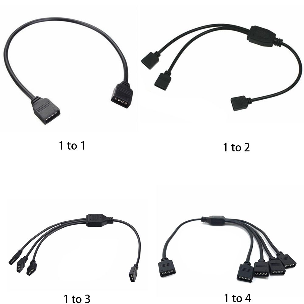 Соединительная линия, световая полоса 3528 5050, кабель, провод, адаптер, светодиодный разветвитель, разъем 4-контактный RGB
