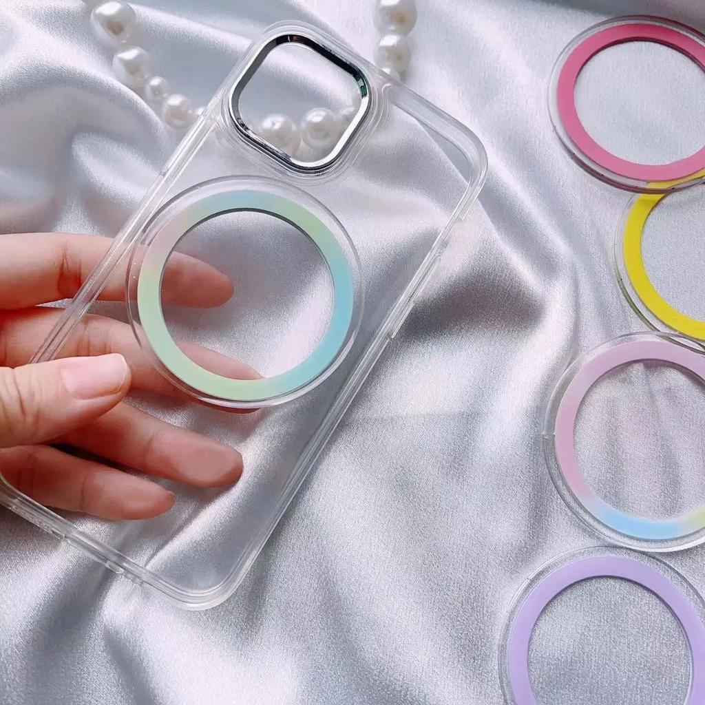 Круглая магнитная наклейка Macsafe для iPhone 15 14 Pro Max Samsung Magsafe Socket Pocket Grip Bracket Expanding Stand Holder