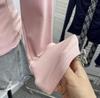 Острая Девушка V-образный вырез Бант Шнуровка Длинный рукав Облегающий Плиссированный топ